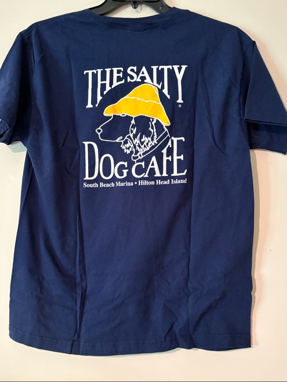 Men’s The salty dog Café Hilton head Island Navy T-Shirt Hanes Beefy T shirt L